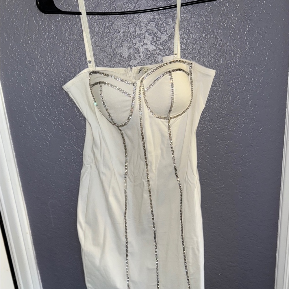 Haute Monde White Mini Dress (never worn)